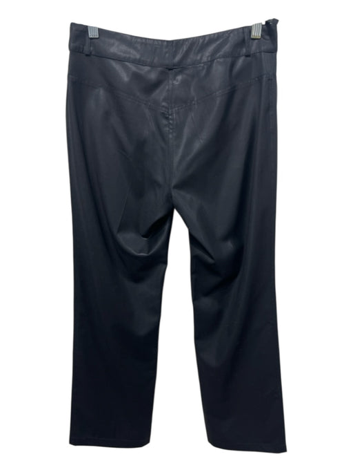 Chanel Size 38 Black Wool Shiny Trouser Straight Leg Pants Black / 38