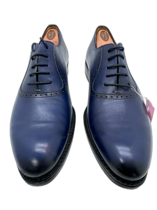 Impronta Shoe Size 9 Blue Leather Solid Dress Men's Shoes Blue / 9