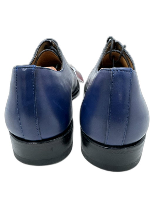 Impronta Shoe Size 9 Blue Leather Solid Dress Men's Shoes Blue / 9
