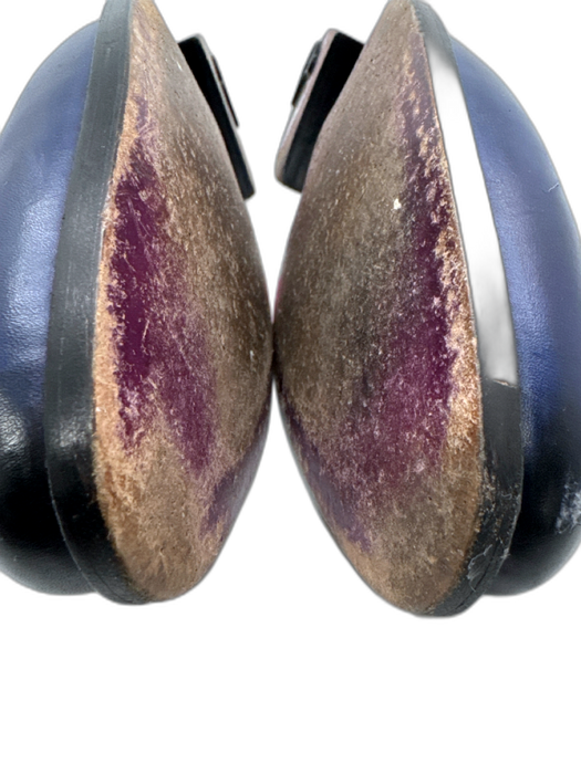 Impronta Shoe Size 9 Blue Leather Solid Dress Men's Shoes Blue / 9