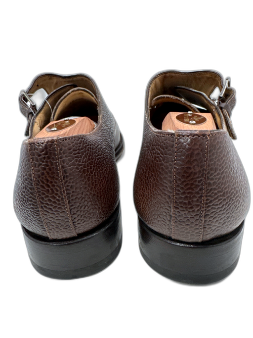 Impronta Shoe Size 9 Brown Leather Solid Double Monk Strap Dress Men's Shoes Brown / 9