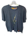 Aviator Nation Size M Charcoal & Gold Cotton Blend Short Sleeve Athletic Top Charcoal & Gold / M