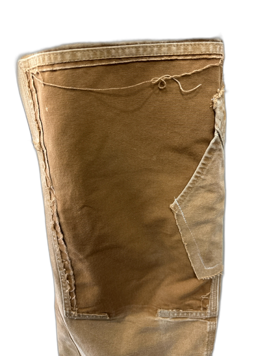 Carhartt Size Est L Tan Cotton Distressed Flared Khakis Men's Pants Tan / Est L