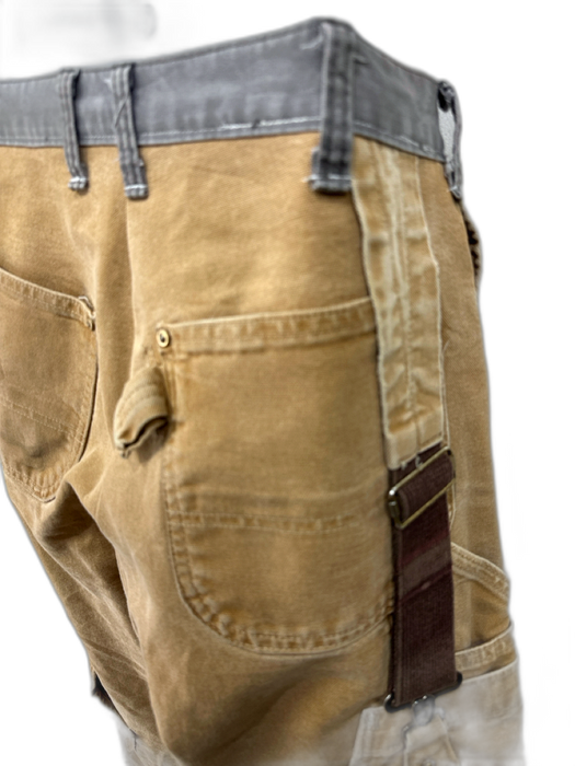 Carhartt Size Est L Tan Cotton Distressed Flared Khakis Men's Pants Tan / Est L