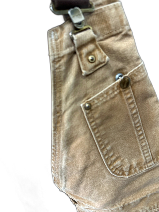 Carhartt Size Est L Tan Cotton Distressed Flared Khakis Men's Pants Tan / Est L