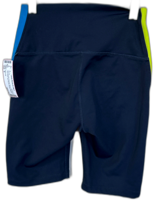 Splits 59 Size S Navy & Multi Polyester Blend High Waist Side Stripe Shorts Navy & Multi / S