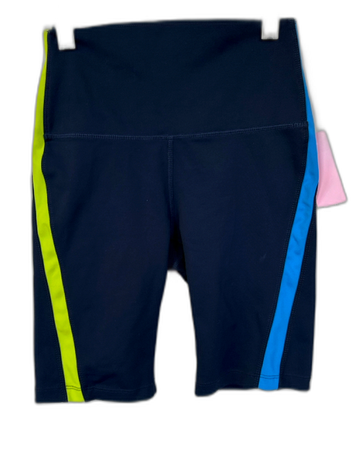 Splits 59 Size S Navy & Multi Polyester Blend High Waist Side Stripe Shorts Navy & Multi / S