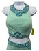 Rachel Allan Size 0 Seafoam & Multi Polyester Beaded Sleeveless Maxi Skirt Set Seafoam & Multi / 0