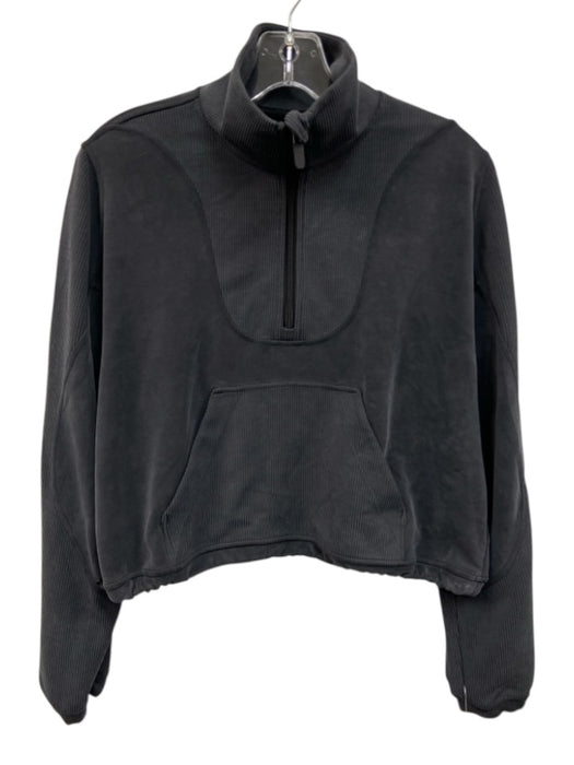 Lululemon Faded Black Polyester & Modal High Neck Pullover Jacket (Outdoor) Faded Black / 4