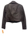 ALLSAINTS Size 8 Black Sheep Leather Gold hardware Cropped Biker Jacket Black / 8