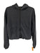 Lululemon Faded Black Polyester & Modal Zip Up Cropped Hoodie Jacket (Outdoor) Faded Black / 6