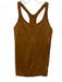 Lululemon Size 4 Brown Synthetic Ribbed Racerback Athletic Tank Top Brown / 4