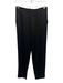 Alice + Olivia Size 2 Black Triacetate & Polyester Satin Back Zip Pleated Pants Black / 2