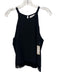 Parker Size XS Black Silk & Polyester Sleeveless Key Hole Fringe Detail Top Black / XS