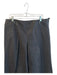Lafayette 148 Size 12 Black Cotton Blend Straight Cut High Rise Side Zip Pants Black / 12