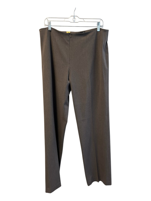 Fabrizio Gianni Size 14 Brown Polyester Blend Straight Leg High Rise Pants Brown / 14