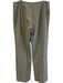Fabrizio Gianni Size 14 Green Polyester Blend Straight Leg High Rise Pants Green / 14