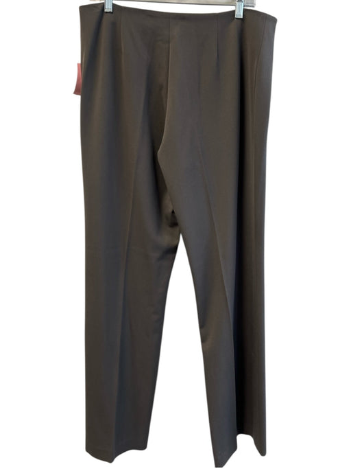 Fabrizio Gianni Size 14 Gray Polyester Blend Straight Leg High Rise Slacks Pants Gray / 14