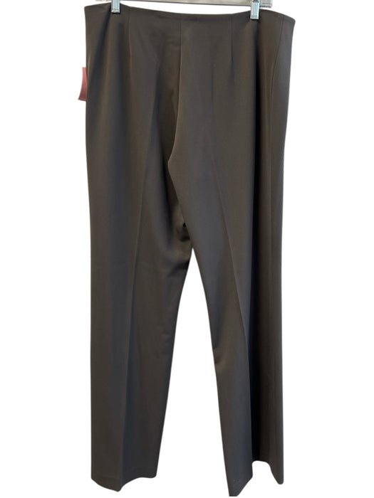 Fabrizio Gianni Size 14 Gray Polyester Blend Straight Leg High Rise Slacks Pants Gray / 14