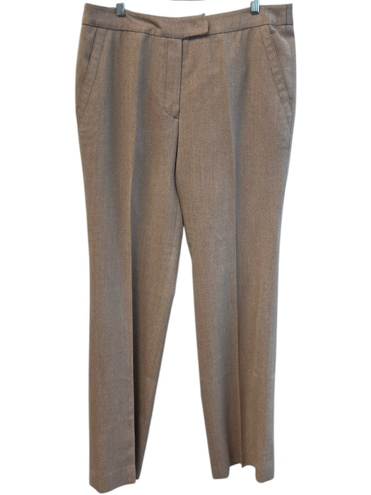 Liliu Size 14 Brown Alpaca Wool Straight Zip Fly Side Pocket Pants Brown / 14