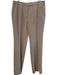 Liliu Size 14 Brown Alpaca Wool Straight Zip Fly Side Pocket Pants Brown / 14
