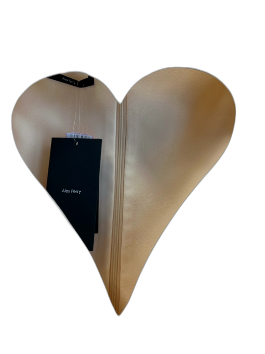 Alex Perry Size 8 Cream Polyester & Acetate Crew Neck Back Zip Dress Cream / 8