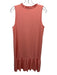 Lilla P Size M Peach Orange Cotton & Modal Sleeveless Ruffle Trim Shift Dress Peach Orange / M