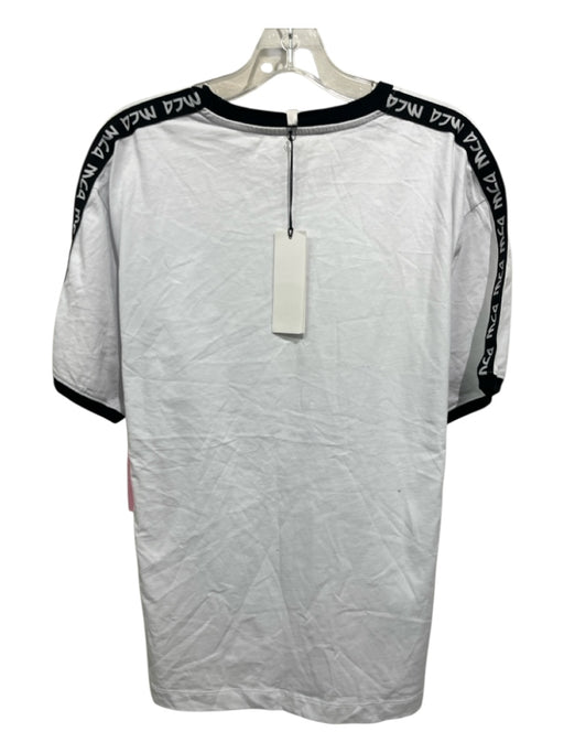 MCQ NWT Size XL White Cotton Solid T shirt Crew Men's Short Sleeve White / XL