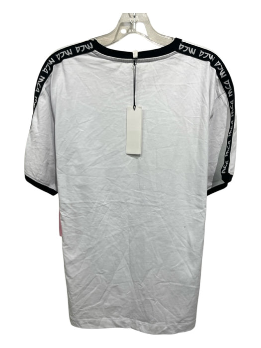 MCQ NWT Size XL White Cotton Solid T shirt Crew Men's Short Sleeve White / XL