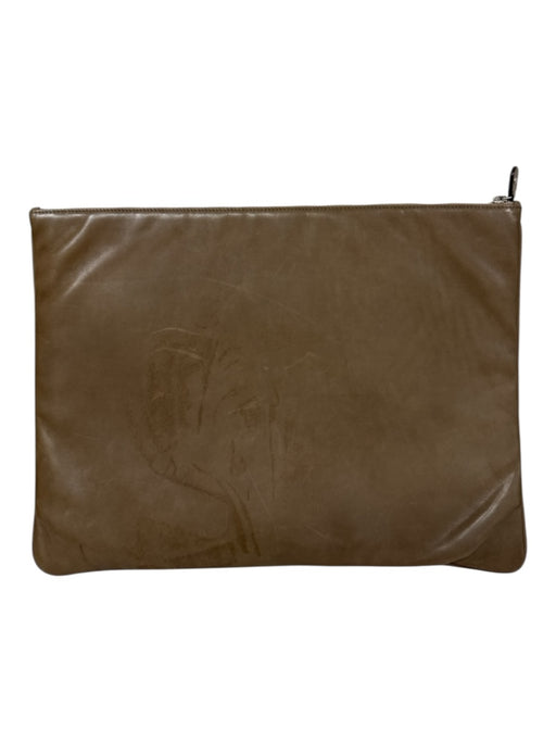 Ghurka AS IS Brown Leather Solid Pouch Men's Bag Brown