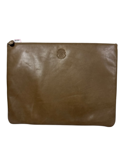 Ghurka AS IS Brown Leather Solid Pouch Men's Bag Brown