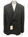 Bally Navy Wool Solid Double Breasted Men's Blazer Navy / 48