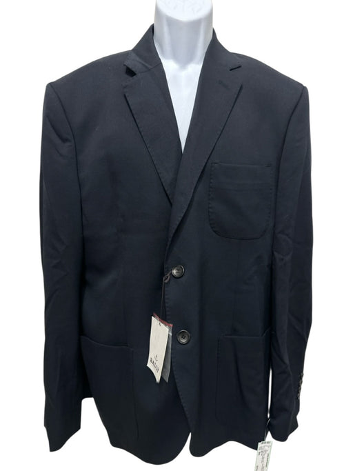 Ball NWT Navy Wool Solid Patch Pocket 2 Button Men's Blazer Navy / 48R