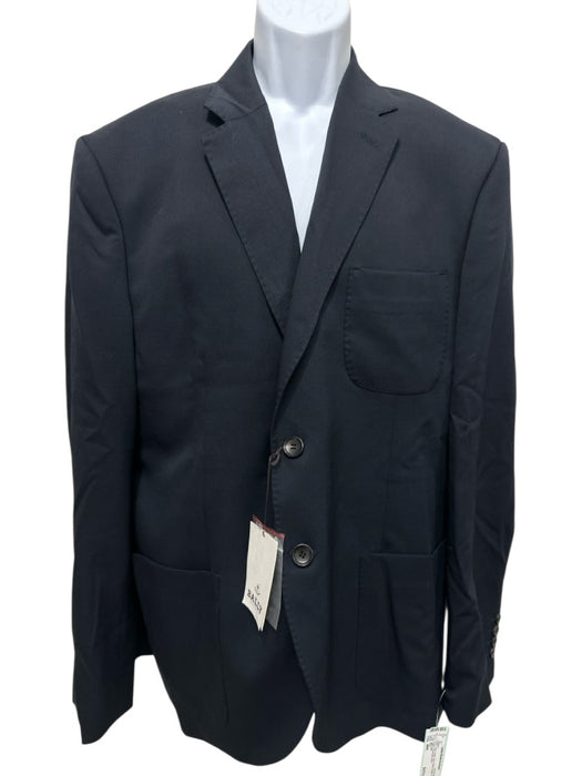 Ball NWT Navy Wool Solid Patch Pocket 2 Button Men's Blazer Navy / 48R