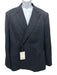 Bally Navy Wool Solid Double Breasted Men's Blazer Navy / 48