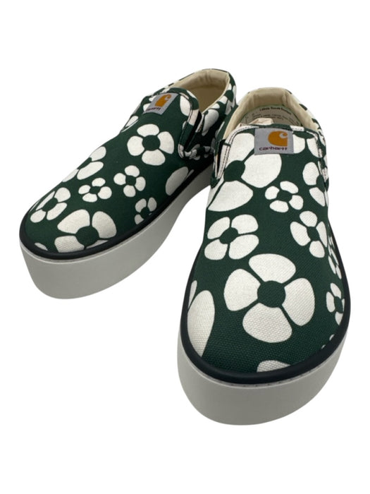Carhartt X Marni Shoe Size 43 Green & White Canvas Floral Sneaker Men's Shoes Green & White / 43
