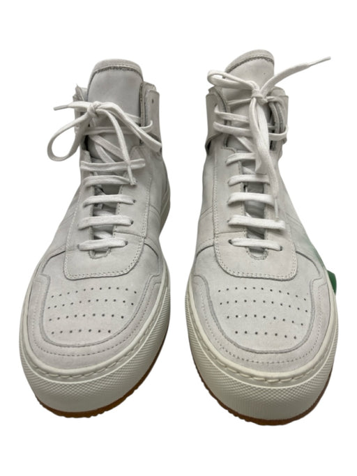 Common Projects Shoe Size 42 White Leather Solid Sneaker Men's Shoes White / 42