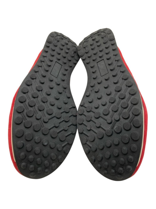 Quattrobarradodici Shoe Size 44 Red & White Suede & Synthetic Solid Men's Shoes Red & White / 44