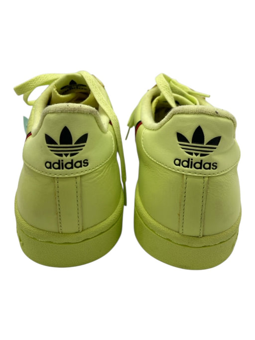 Adidas Shoe Size 10.5 NWT Neon Yellow Leather Solid Sneaker Men's Shoes Neon Yellow / 10.5