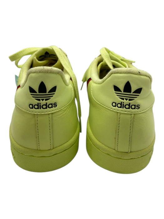 Adidas Shoe Size 10.5 NWT Neon Yellow Leather Solid Sneaker Men's Shoes Neon Yellow / 10.5