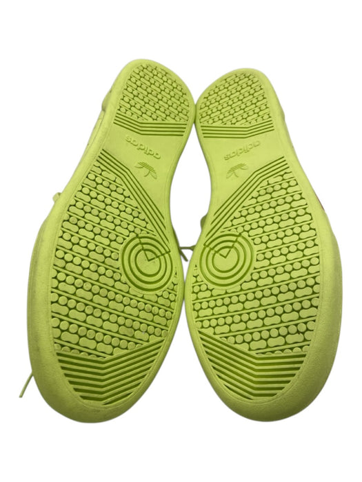 Adidas Shoe Size 10.5 NWT Neon Yellow Leather Solid Sneaker Men's Shoes Neon Yellow / 10.5