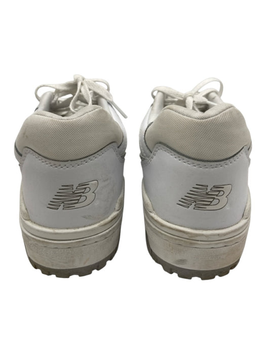 New Balance Shoe Size 10.5 White Leather Solid Sneaker Men's Shoes White / 10.5
