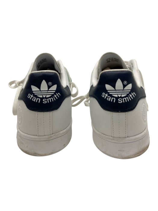 Adidas Shoe Size 10 White & Navy Leather Solid Sneaker Men's Shoes White & Navy / 10