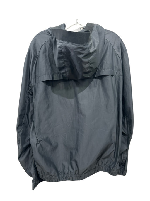 Armani NWT Size 58 Gray Synthetic Solid Windbreaker Hooded Men's Jacket Gray / 58