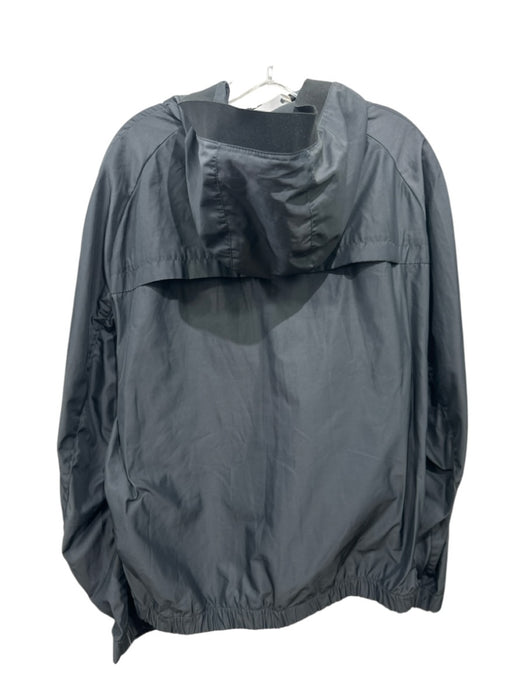 Armani NWT Size 58 Gray Synthetic Solid Windbreaker Hooded Men's Jacket Gray / 58