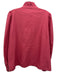 Sezane Size 42 / M Red Pink Cotton Embroidered Button Down Lace Trim Top Red Pink / 42 / M