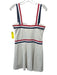 Reformation Size L White, Blue, Red Polyester Blend Stripe Trim Athletic Dress White, Blue, Red / L
