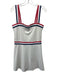 Reformation Size L White, Blue, Red Polyester Blend Stripe Trim Athletic Dress White, Blue, Red / L