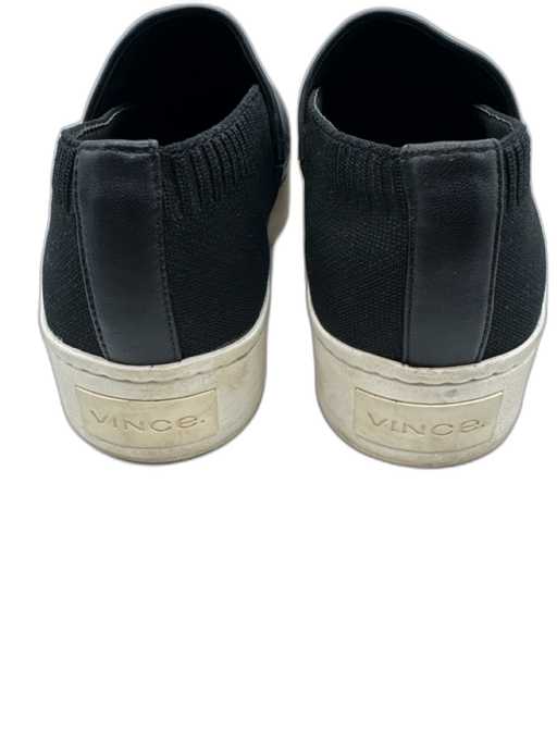 Vince Shoe Size 8.5 Black & White textile upper Leather Platform Sneakers Black & White / 8.5