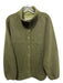 Outdoor Voices Size Large Moss Green Wool Blend Button Front Mock Collar Jacket Moss Green / Large